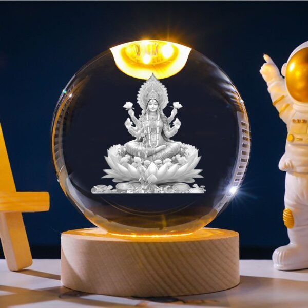 3D Crystal Laxmi Ji (Imported)