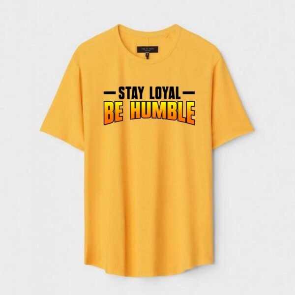 Yellow Unisex Cotton Regular Fit Printed Round Neck T-Shirt